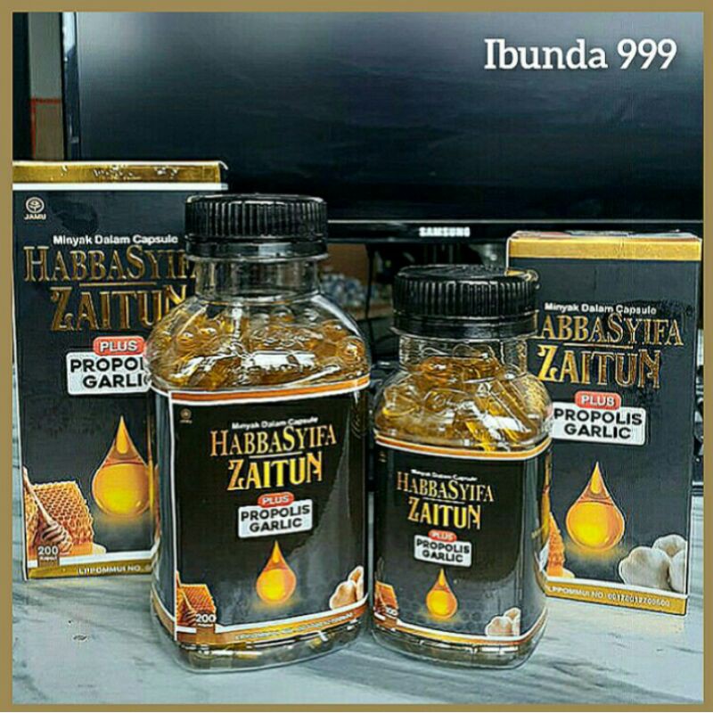 KAPSUL ZAITUN PROPOLIS ISI 200 / KAPSUL GARLIC HABBATUSSAUDA PLUS PROPOLIS TRIGONA / KAPSUL BAJAKAH