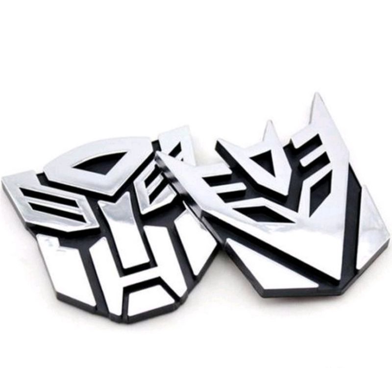 Stiker Emblem Mobil TRANSFORMER Bahan METAL