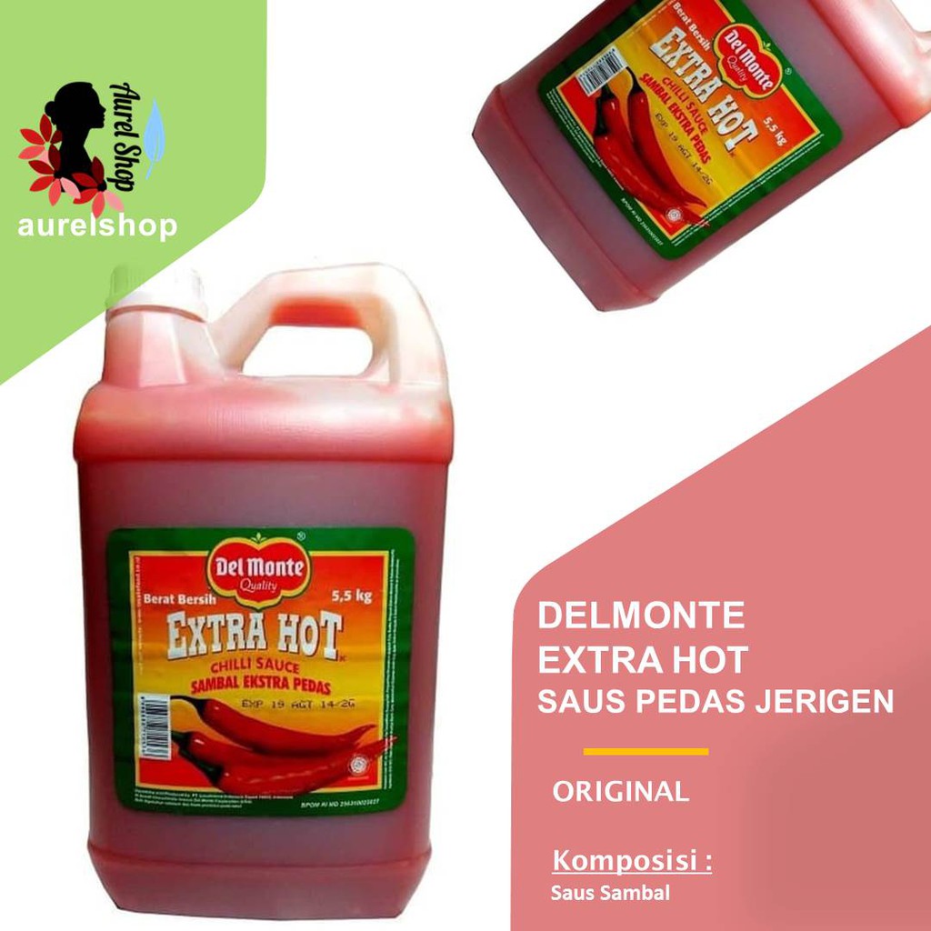 

DEL MONTE Delmonte Extra Hot Saus Sambal kemasan Jerigen 5.7kg