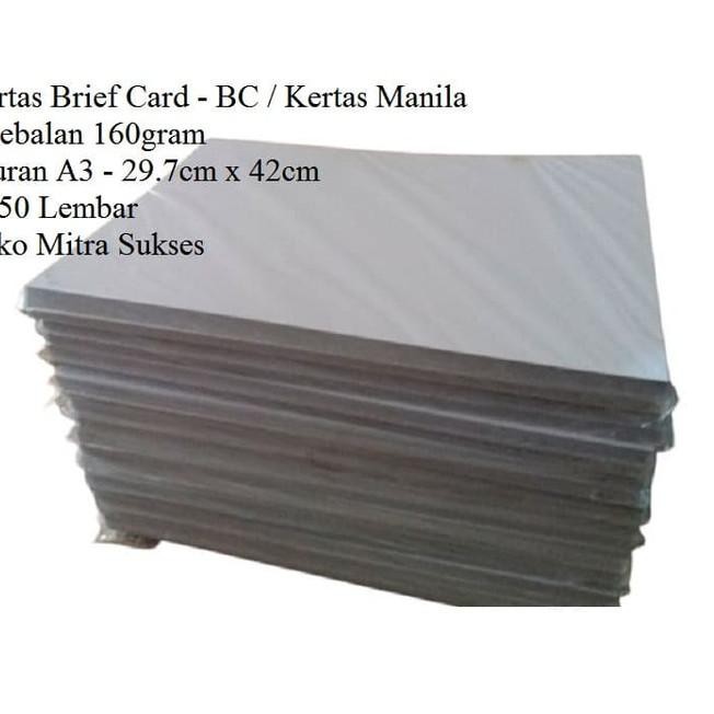 

Miring Harga.>stz-458 Kertas Brief Card - BC - Kertas Manila 160gram A3 isi 50 Lembar