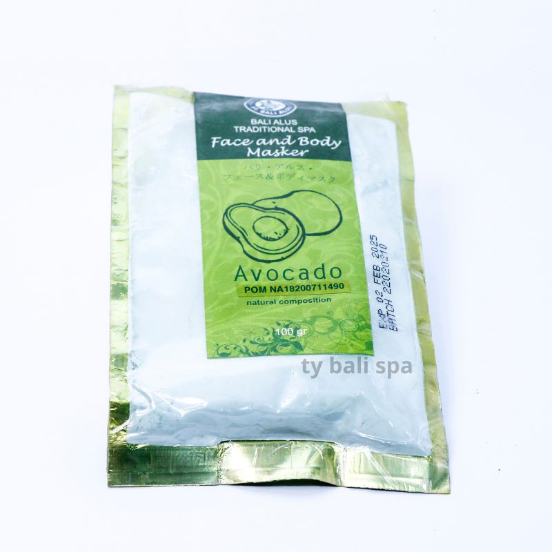 Face and Body Masker Bali alus 100 Gram