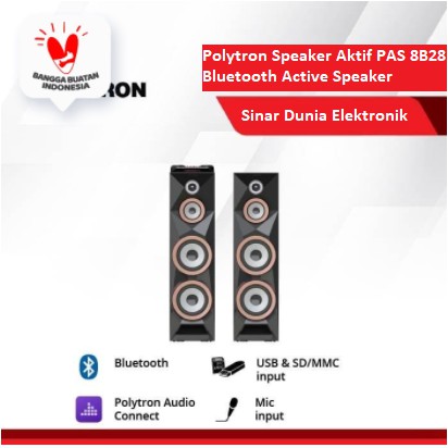 Polytron Speaker Aktif PAS 8B28 Bluetooth Active Speaker PROMO GARANSI