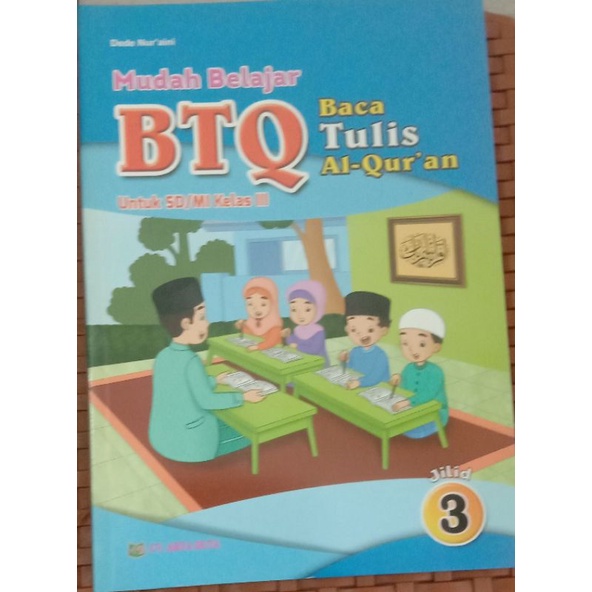 Buku pelajaran BTQ baca tulis quran kelas 3