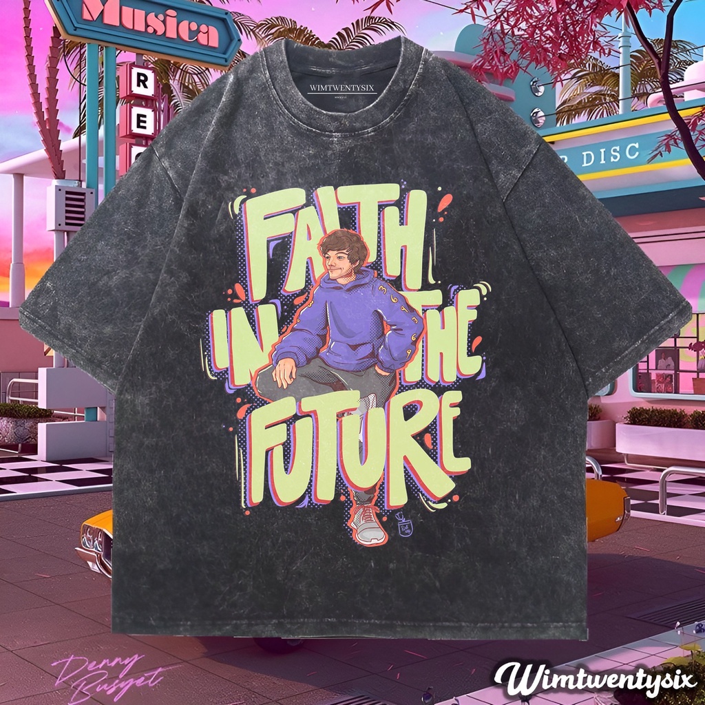 t-shirt oversized | kaos oversize | kaos washing | kaos louis tomlinson faith in the future