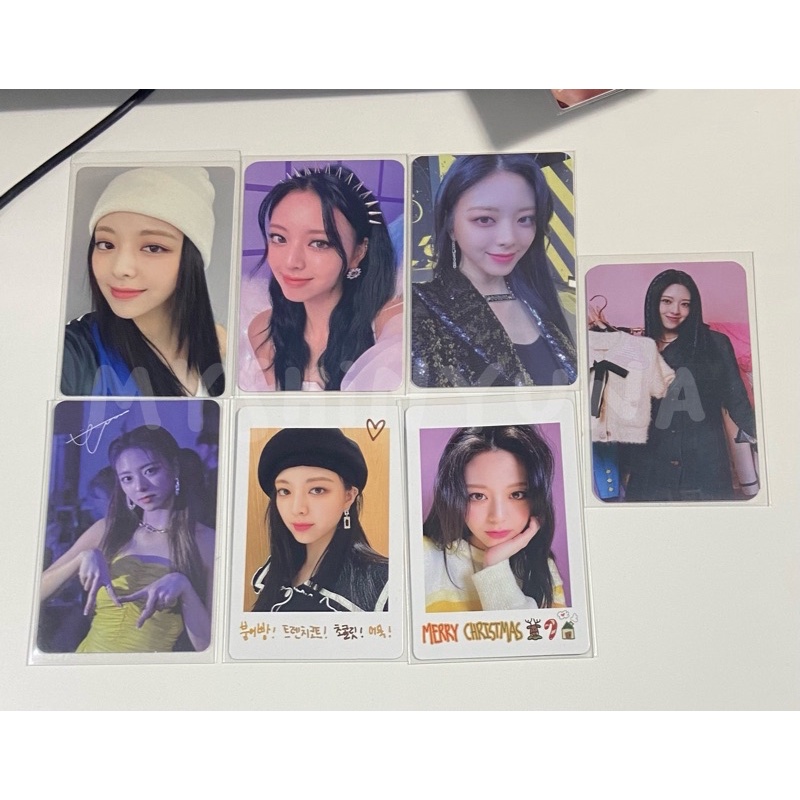 ITZY YUNA photocards, no bad days nov november december dec pc pola polaroid mecima concept pob prin