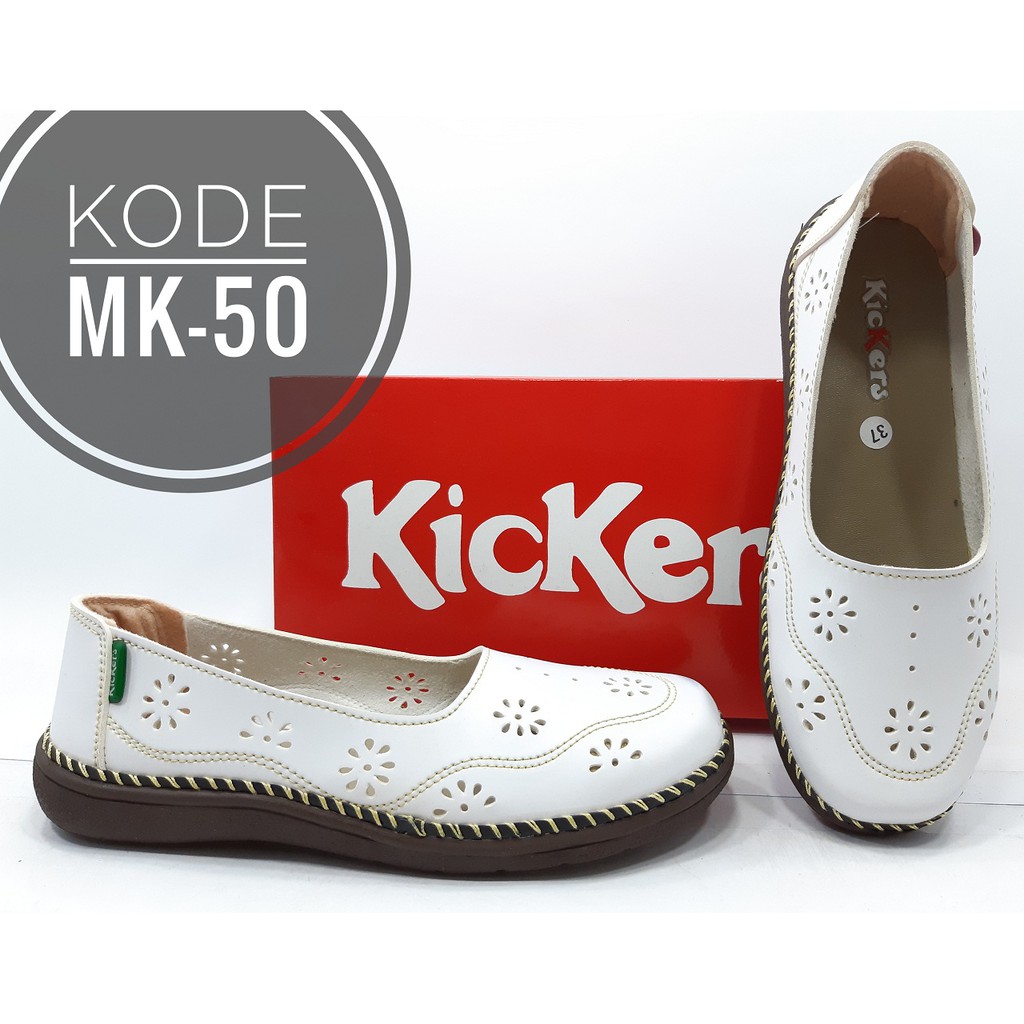 Sepatu Kickers Wanita MK 50 Putih Shopee Indonesia