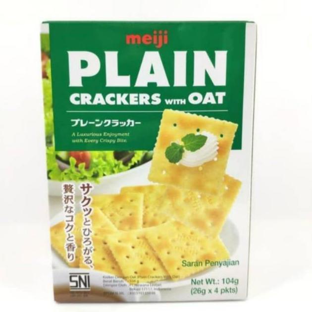 

Silahkan Order] MEIJI PLAIN CRACKERS WITH OAT [104GR]