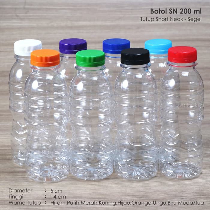 Botol Plastik 200 ml SN /Botol Juice 200 ml - SN/ Botol AMDK 200 ml