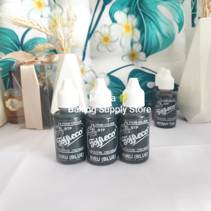 

ds20111w Toffieco Food Coloring Pewarna Makanan Blue Biru 30 Cc Xz20X1Z11