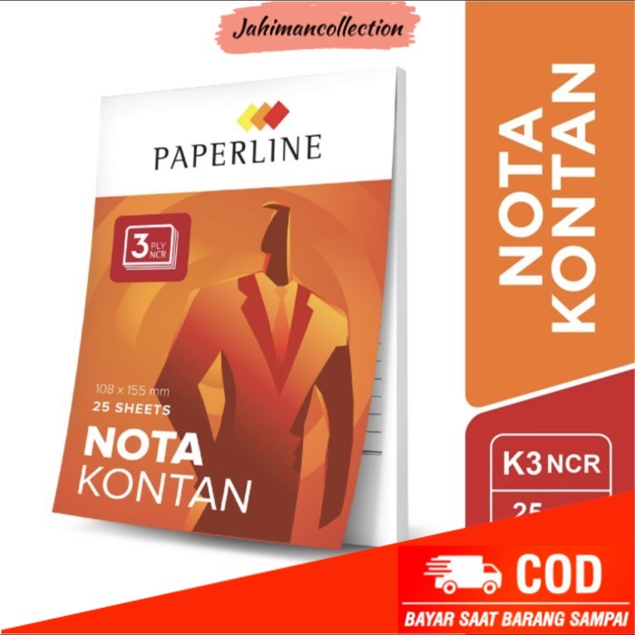 

✨ BISA COD ✨ Buku Nota Kontan Paperline Kecil 3 Ply (NK K3 NCR) Isi 10