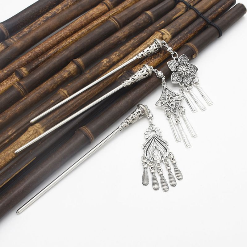 Siy Tusuk Konde Desain Bungarumbai Gaya Retrovintageantikcina Untuk Wanita 2018