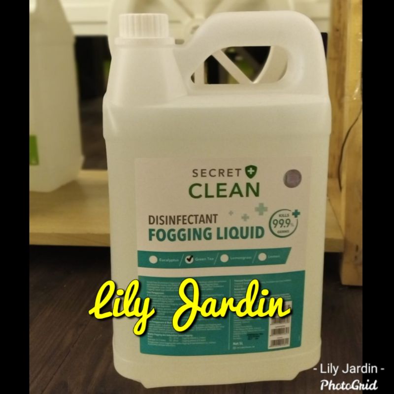 Secret Clean Disinfectant Fogging Liquid / Disinfektan Fogging - 5 Lt