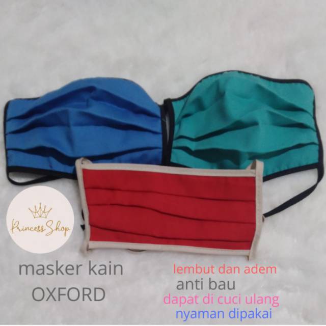 Masker Kain Bahan Oxford Murah