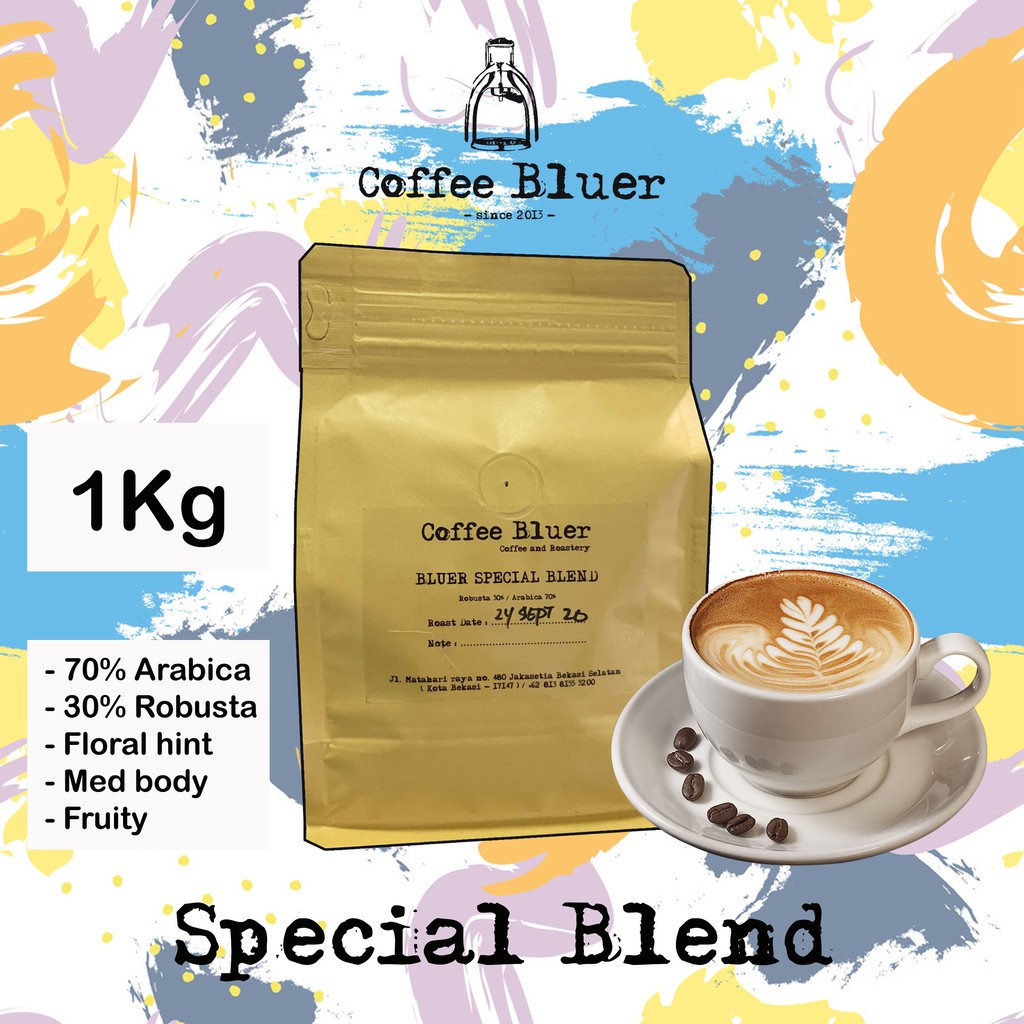 

Bluer Special Blend 1Kg ( 70% Arabica, 30% Robusta ) Recomended