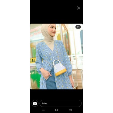 MANDALIKA LEMON SKY BLUE by HAIDEEORLIN/FREE GIFT