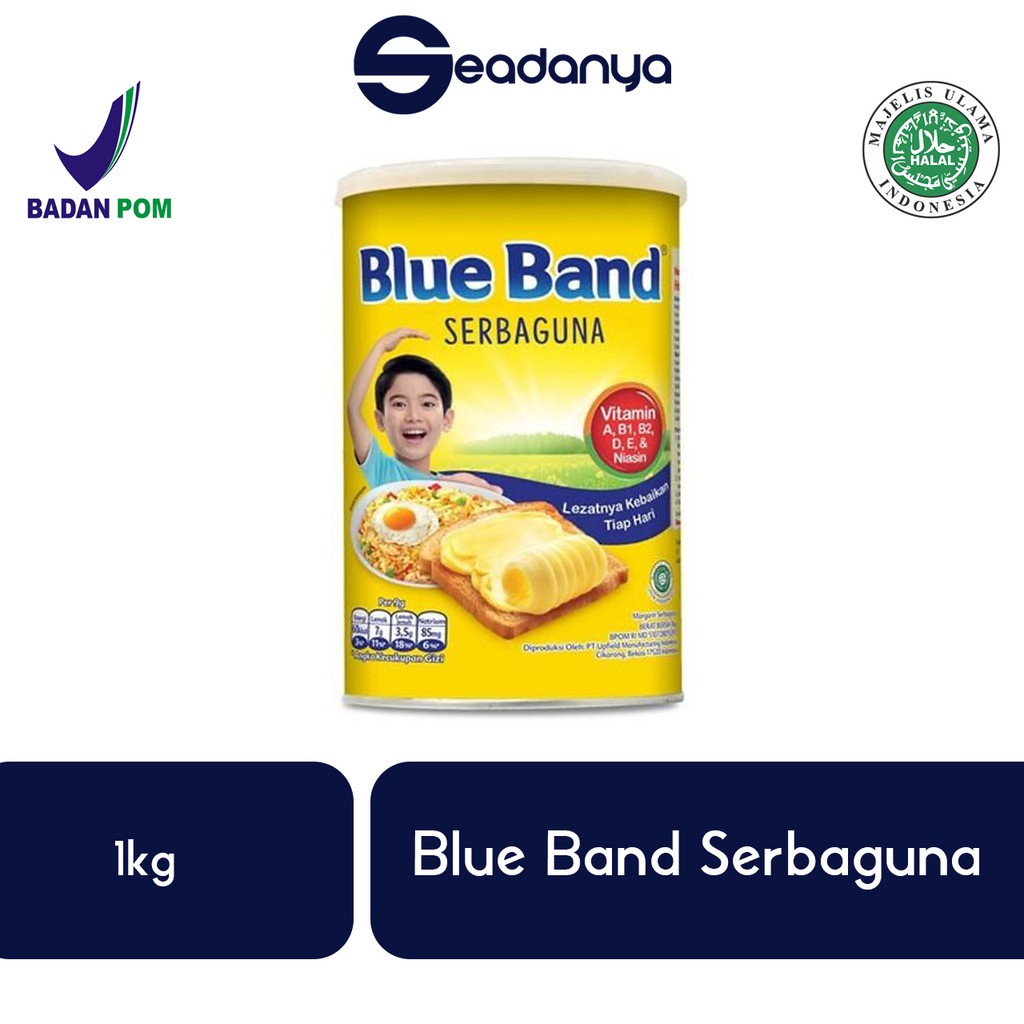 

Blue Band Serbaguna Blueband 1 Kg - Halal MUI & BPOM