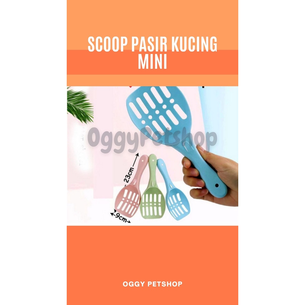 Scoop Pasir Kucing Sekop Serokan mini Cat Litter Kucing Anjing