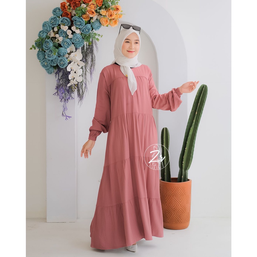 GAMIS CRINGKEL RAISA ORI ZR &amp; DRESS KATUN TWILL AFINA AFIKAH ORI ZR SUPER ADEM ootd kondangan ramadhan lebaran liburan casual