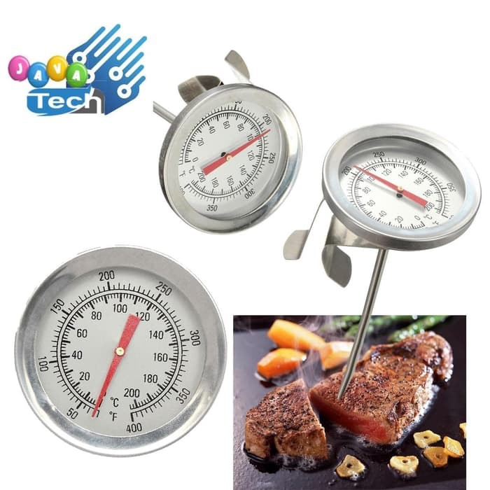 Termometer BBQ Stainless steel / Thermometer Masak Makanan Oven