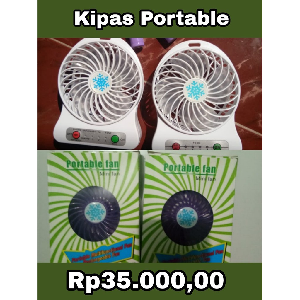 Kipas Angin Portable Mini Portable Fan Portable Fan Rechargeable Fan Shopee Indonesia