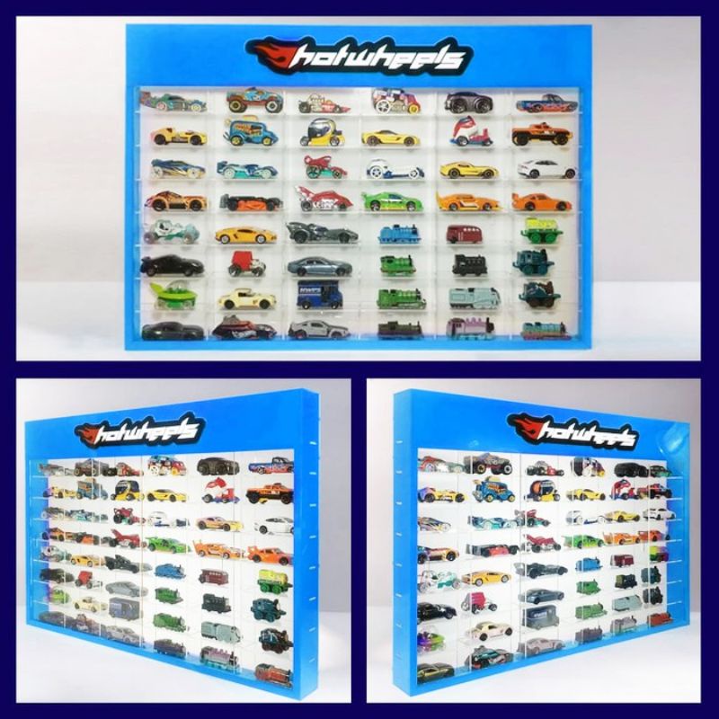 rak Hotwheels tomica 48 slot akrilik cars diecast Hotwheels rak acrylic