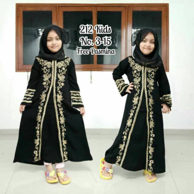 ABAYA ANAK EXLUSIVE TURKI EXLUSIVE KODE 02 ANAK BY IZZA STORE