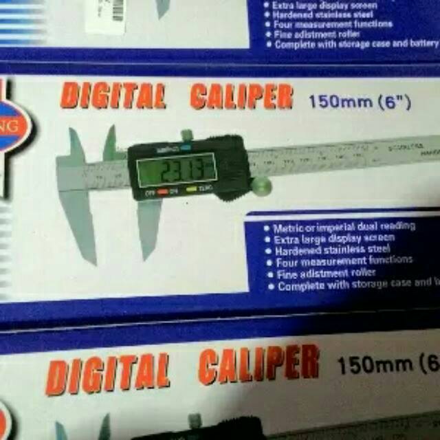 JANGKA SORONG - DIGITAL CALIPER VERNIER - 150MM - 6 INCH