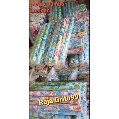 1 lusin Perlak bayi jumbo motif Aneka Ukuran Terlengkap / Perlak Besar, bahan karet - Pvc Sponge BabySheet newborn isi 12 Pcs Grosir