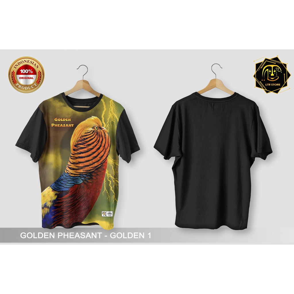 [ BAYAR DI TEMPAT ] BAJU PRINTING GAMBAR GOLDEN PHEASANT 1 - KAOS DISTRO ORIGINAL GAMBAR HEWAN UNGGA