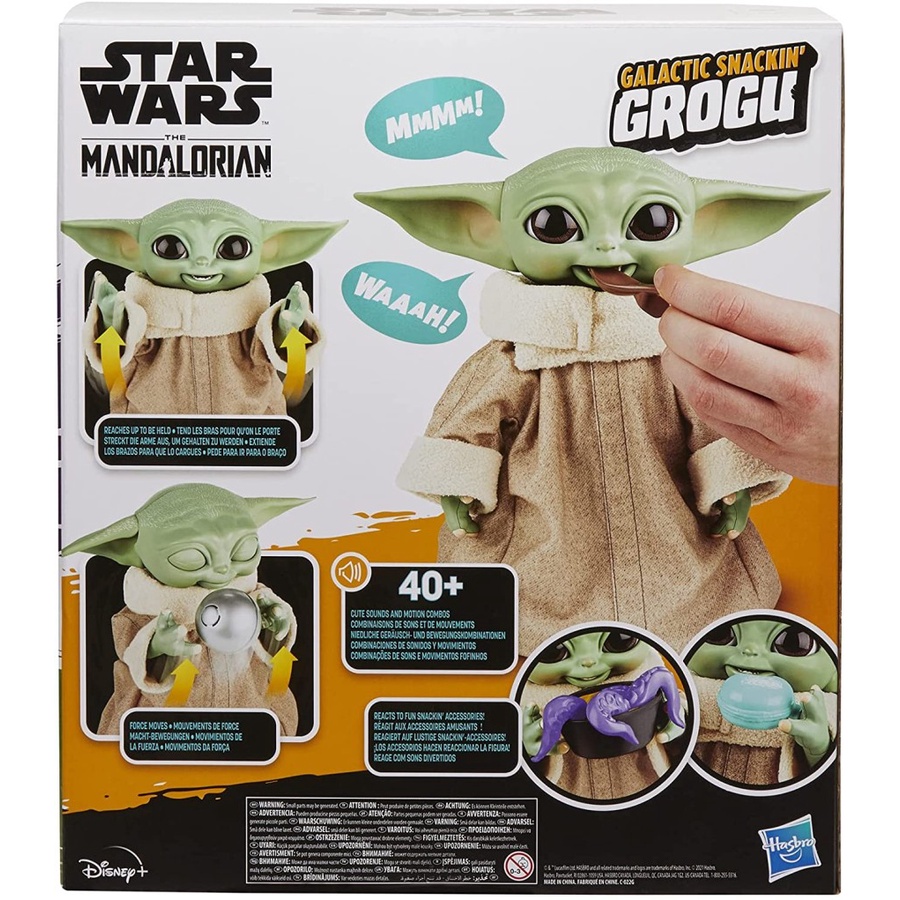 Hasbro STAR WARS Mandalorian The Child atau Galactic Snackin' Grogu Animatronic