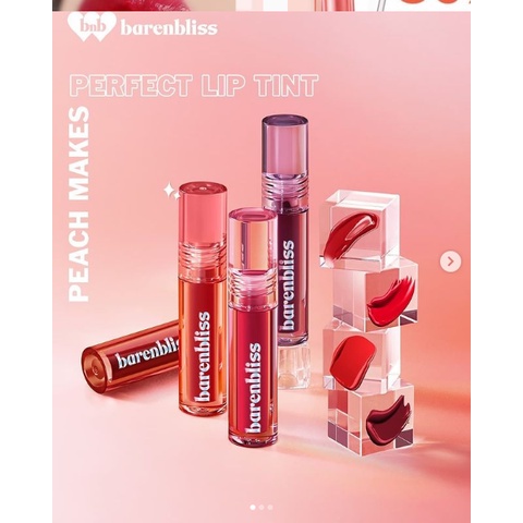 BNB barenbliss Cherry makes cheerful lip velvet | Berry Makes Comfort Lip Matte | Peach makes perfect lip tint Kosmetik Korea Lipcream Liquid Matte Make Up Lipstick Pigmented Lip Stain Glosslip tint, lip cream, lipstick bnb