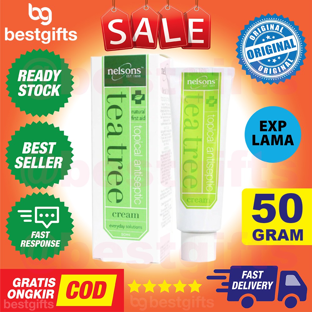NELSONS TEA TREE CREAM 30 GRAM SALEP KRIM INFEKSI IRITASI PENYAKIT KULIT ANTISEPTIK