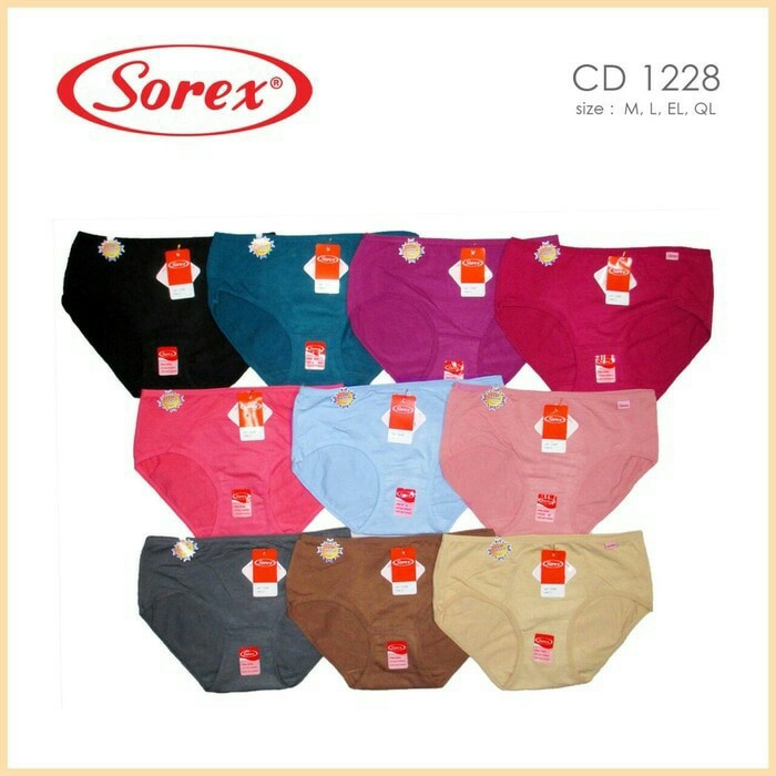 Celana Dalam 1227 &amp;1228 Sorex | Pakaian Dalam CD Wanita Sorex Asli Termurah Bahan Katun Soft&amp;Comfort
