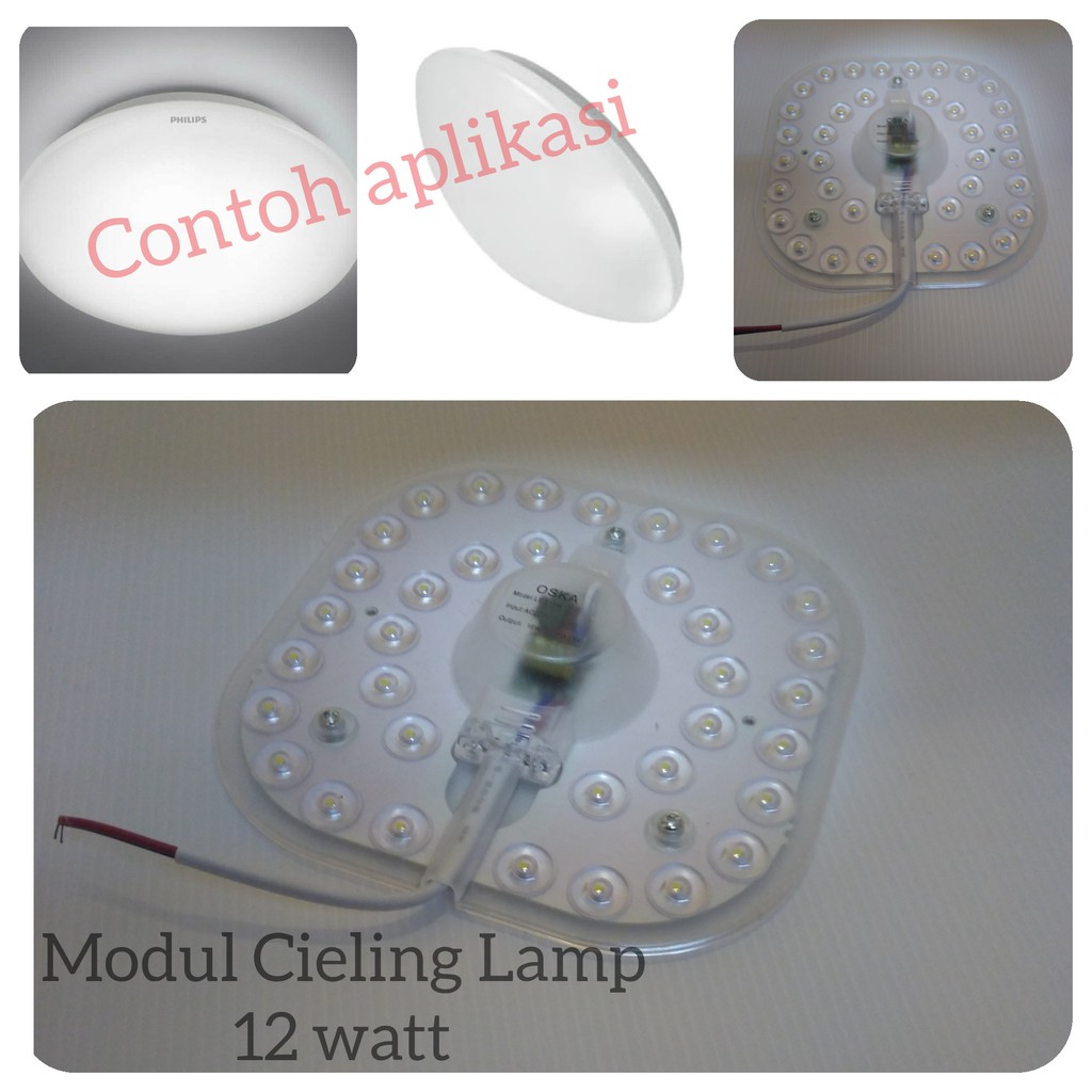 Refill isi lampu LED baret ceiling 12watt 12 watt 12w Modul TL ring