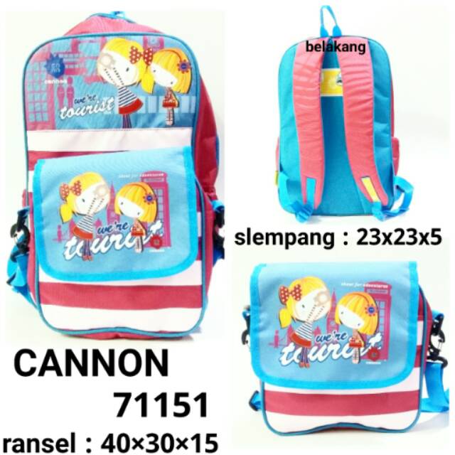 Tas ransel sekolah anak cannon 71151 backpack termurah dan terbaru