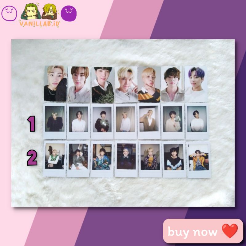 PC PHOTOCARD BTS DECO KIT POLA RM NAMJOON JIN SEOKJIN SUGA YOONGI JHOPE JIMIN V TAEHYUNG JUNGKOOK PC