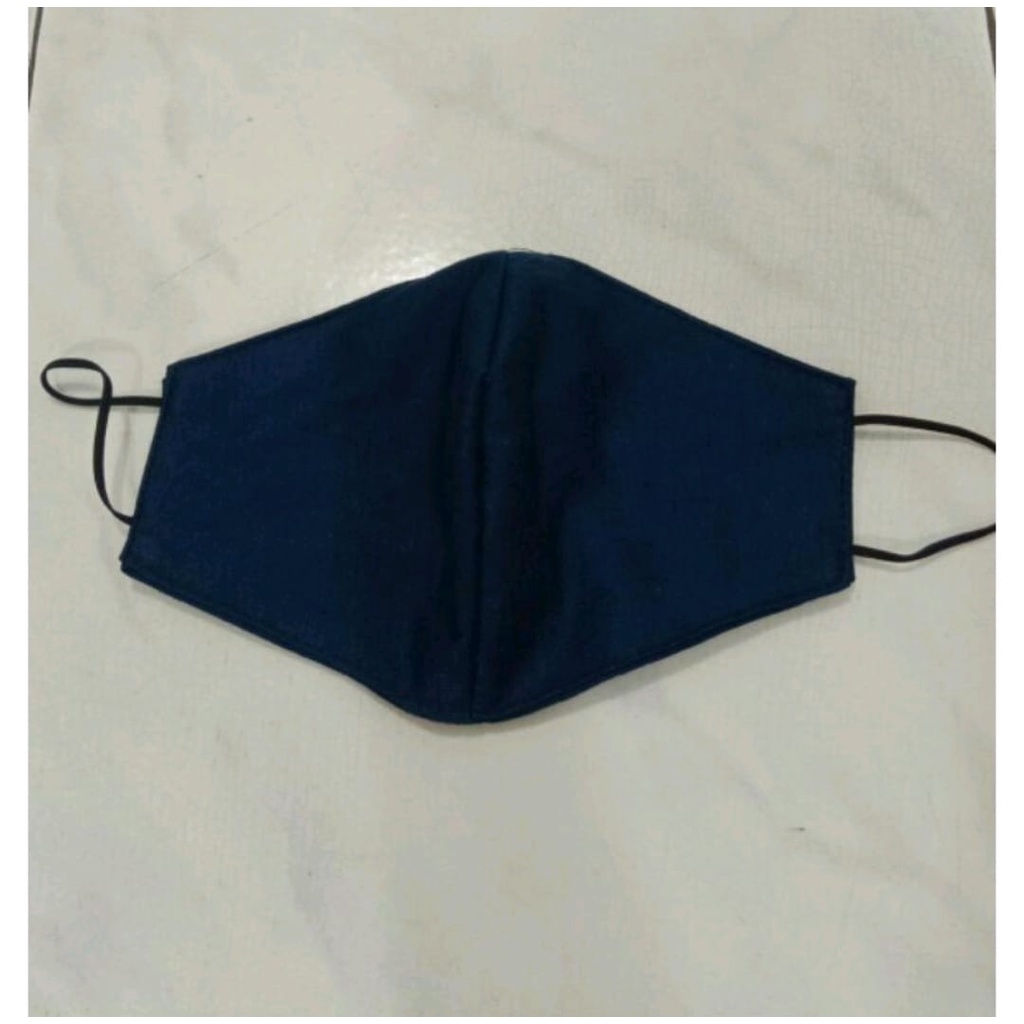 Masker Bahan Katun 2 ply/ Masker Non Medis Bahan Katun 2 Lapis Tali Karet