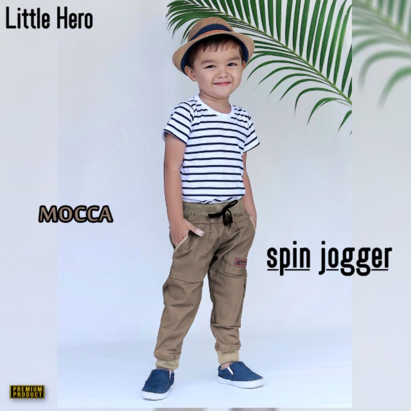 Spin Joger JUMBO Little Hero Chino Joger Celana Chino Anak