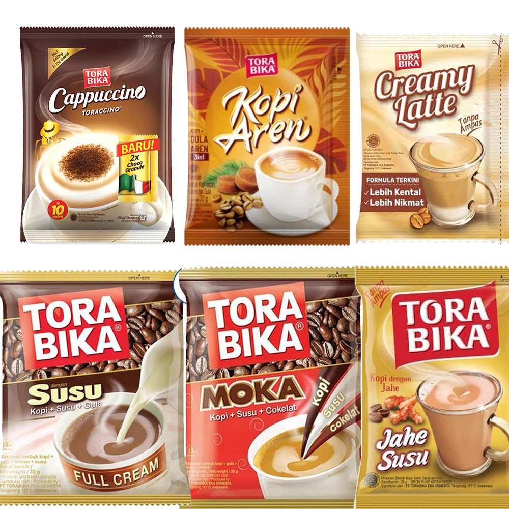 

Torabika Kopi Cappuccino Creamy Latte Moka Susu Jahe Aren