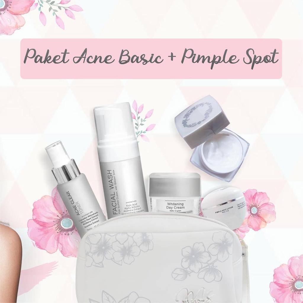 PAKET MS GLOW - ACNE (untuk kulit wajah berjerawat/ PAKET ACNE MS GLOW BPOM