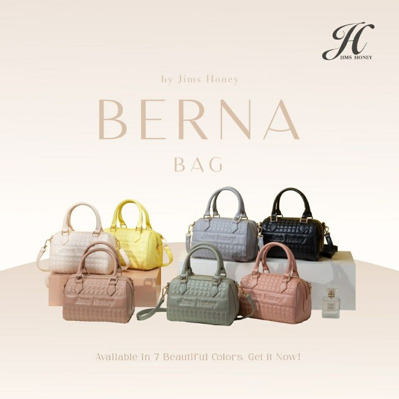 Berna Bag Jimshoney Original Tas selempang wanita clutch handbag realpic cod tas kulit import kado