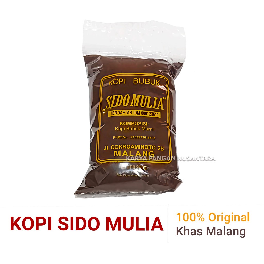 

KOPI SIDO MULIA ORIGINAL - KOPI ROBUSTA SIDO MULIA ASLI 100% MURNI - KOPI SIDO MULIA ASLI MALANG