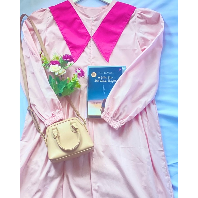 KOREAN MIDI DRESS | MIDI DRESS KATUN | DRESS ALA KOREA