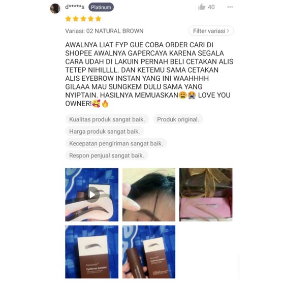 EYEBROW POWDER | CETAKAN ALIS INSTAN | STAMP ALIS | STEMPEL ALIS Ibcccndc