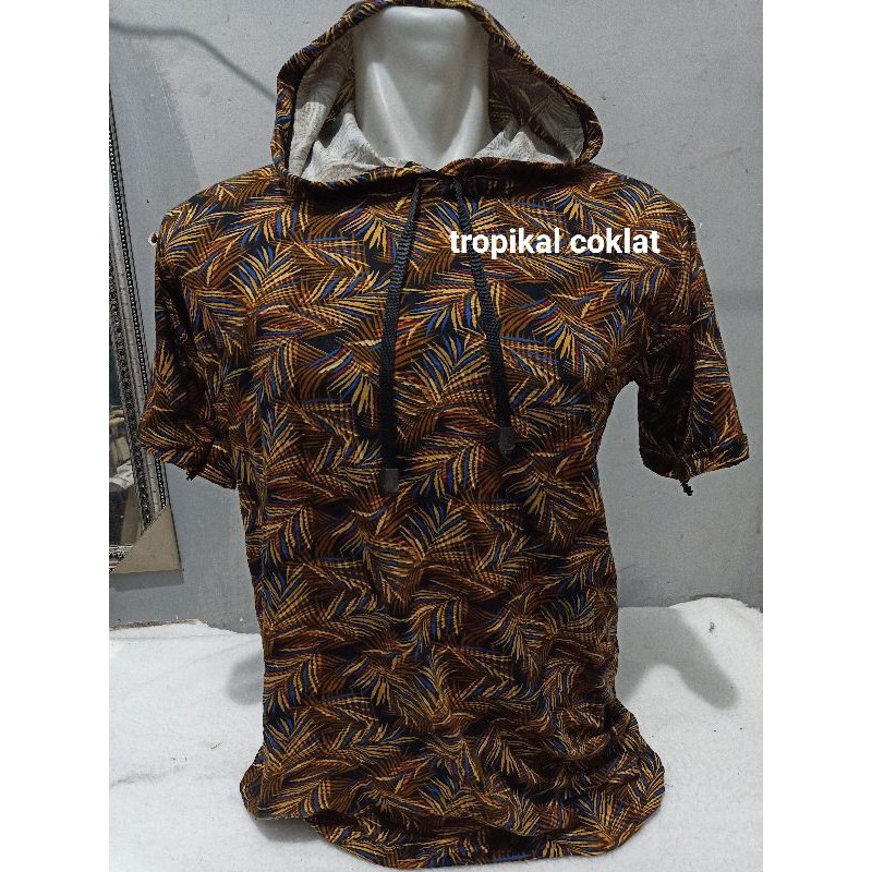 kaos hoodie tropical size S-5XL