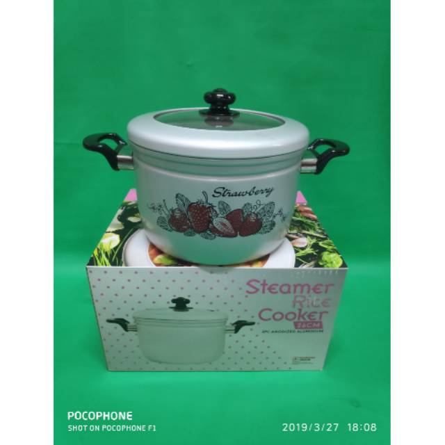 Panci Kukus Maspion Tutup Kaca 26 cm