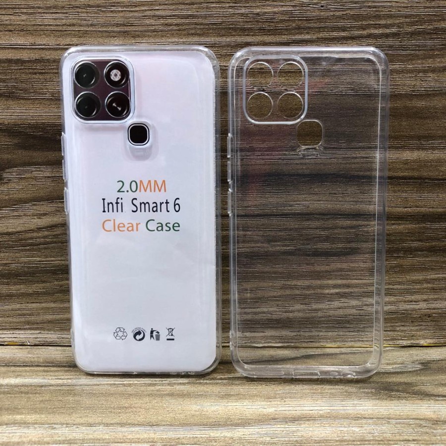 INFINIX SMART 7 6 6 NFC 6 PLUS SMART 5 SMART 4 SMART 3 PLUS SMART HD CASE SOFTCASE CLEAR HD BENING 2.00mm TRANPARAN SILIKON KARET CASING COVER SMART 3+ + NOT ANTICRACK