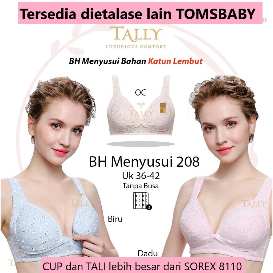 [TOMS] SOREX 8110 Bra Menyusui Kancing Depan TANPA Kawat TANPA Busa