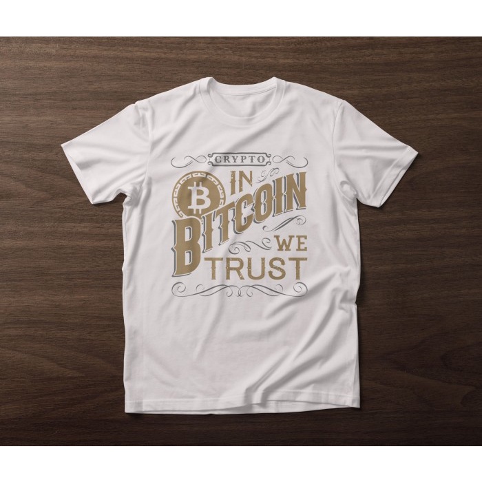 Tshirt tshirt kaos crypto in bitcoin we trust