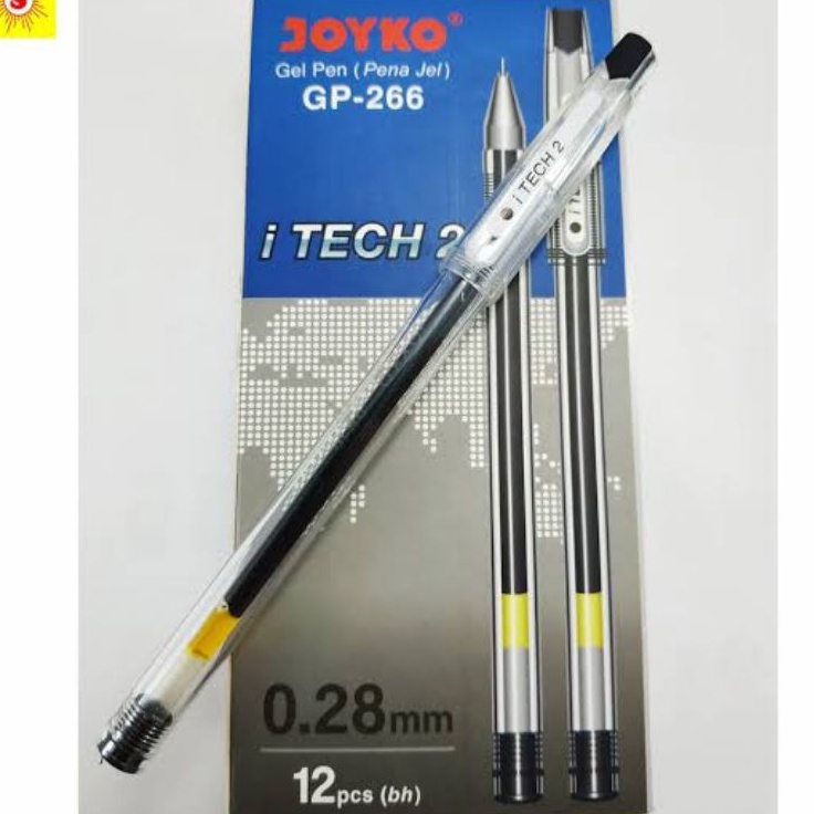 

jual pulpen isi 12pcs hiteck itech 2 joyko 0,28mm tinta hitam